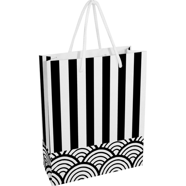 Stripes Paper Gift Bag - EACH (H)260 (W)220 mm