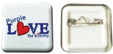 Square button badge-55mm - Min Order 100