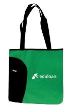 logo tote bag green