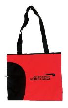 logo tote bag red