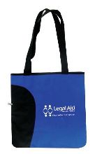 logo tote bag royal blue