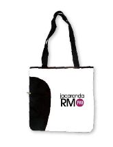 logo tote bag white