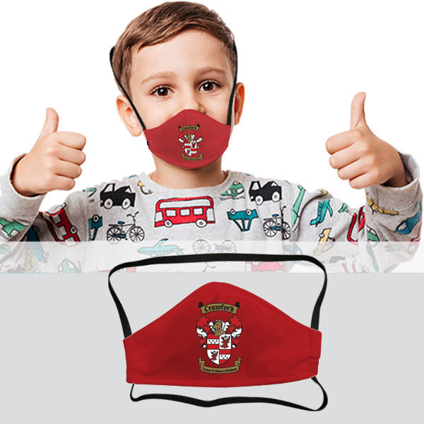 Kids 3 Layer Washable Beak Mask with Full Colour Print (Min 200