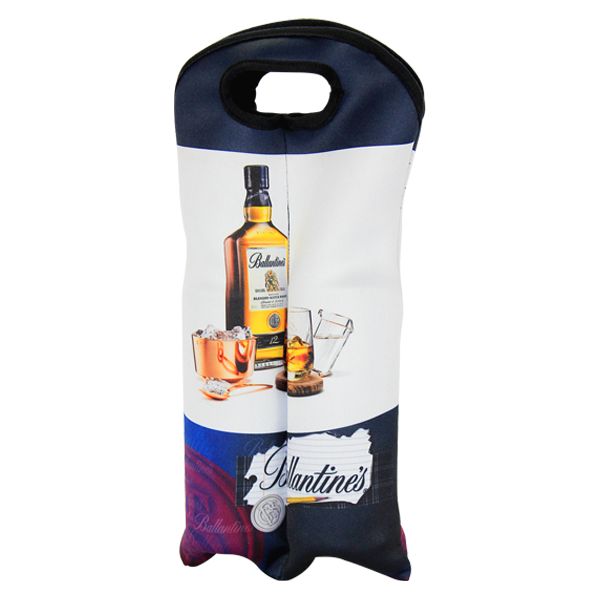 Neoprene Double Wine Insulator / Cooler - Can take a full colour