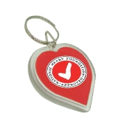 Heart plastic keyring