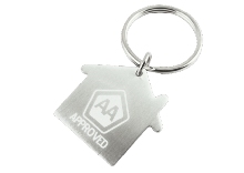 Metal house keyring