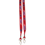 Dye sublimation open lanyard with double clip ( 20/25mm polyeste