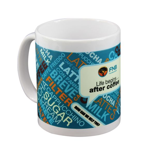 Luminous Sublimation Mug with full colour wrap around print