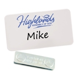 Landscape Name Badge with magnet or pin