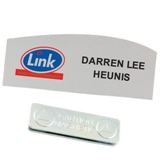 Full colour Employee name badge with magnet or pin