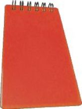 Jetline pocket notebook/business card red