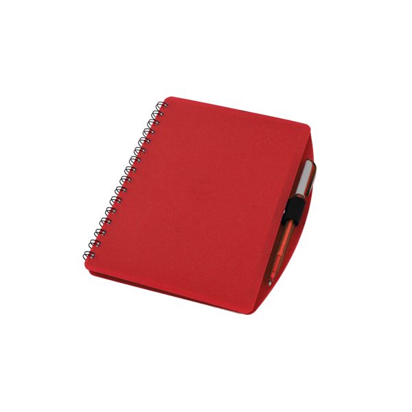 PVC Spiral Bound Notebook A5 with Pen