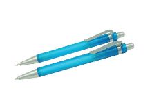 Bolton Pen and pencil set cyan