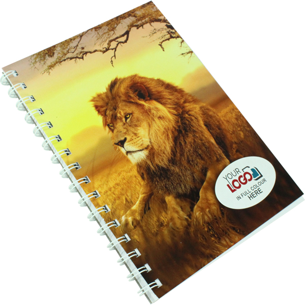 Big Five Spiral Bound Notebook A5. Choose your favorite animal a