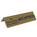 Desk Reception Sign