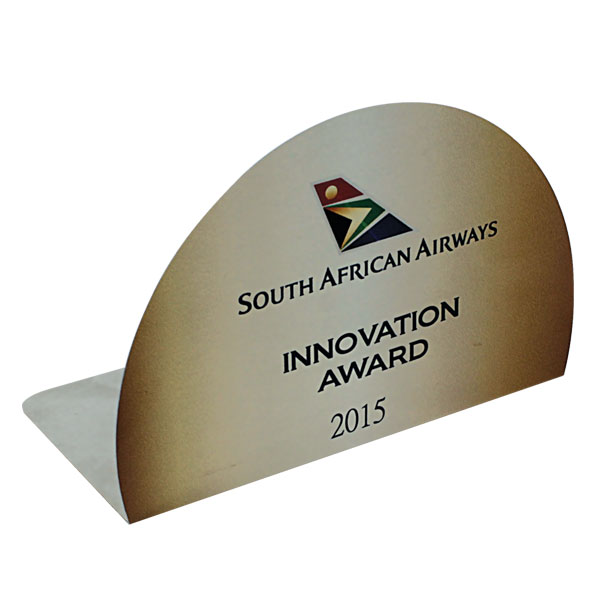 Top Dog Aluminium Award including full color print Top Dog Aluminium Award including full color print