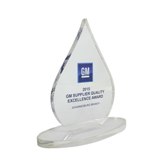 Performance Tear drop Award including full color print Performance Tear drop Award including full color print