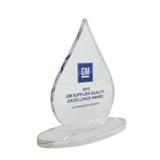 Performance Tear drop Award including full color print