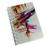 Metal Spiral bound notepad A4