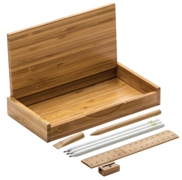Bamboo Desktop Stationery Set Stationery - Availe in:Natural