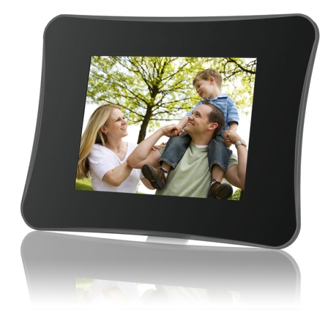 Coby 8 inch Digital Photo Frame (Black Perspex)