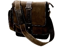 Leather Flap Messenger Bag15.4Brown Leather Flap Messenger Bag15.4Brown