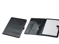 Polo - A4 Leather Folder with Tab/ Brown Trim Polo - A4 Leather Folder with Tab/ Brown Trim