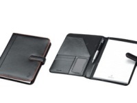 Polo - A5 Leather Folder with Tab/ Brown Trim Polo - A5 Leather Folder with Tab/ Brown Trim