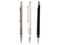 Forte - Aluminium Ballpen - Black; White; Gun Metal