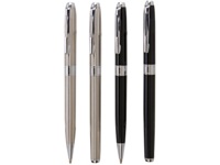 Neptune - Metal Ballpen - Black; Stainless Steel