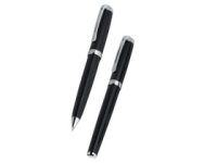 Vienna Set Bettoni Ballpen/Roller Set - Black - Boxed