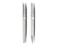 Cardinal Set - Bettoni - Metal Ballpen/ Rollerball - Stainless S