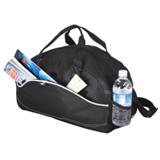 Dual Material Duffel Bag - 600D/Non-Woven - Black