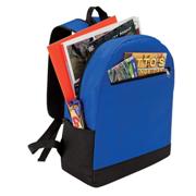 Backpack With Front Zip Pocket - Non-Woven - Royal