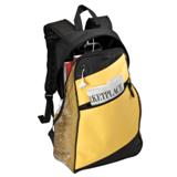 Backpack With 2 Side Mesh Pockets - 420D And 600D - Yellow