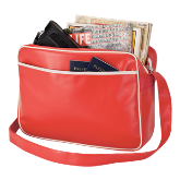 Retro Airline Shoulder Bag - Available in Black, Blue or Red