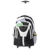 Three Front Pocket Exclusive Rolling Backpack - Black