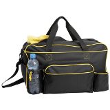 Dual Water Bottle Holder Sports Bag - Yellow, Red, Blue or Grey