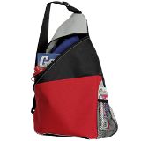 Three Tone Sling Bag - Royal, Black or Red