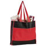 Two Tone Shopper - Red, Pink, White or Blue