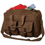 Out of Africa Canvas Duffel Bag with Dual Front Pockets