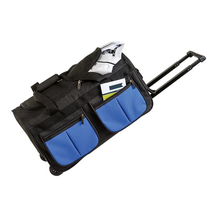 Rolling Duffel With Coloured Front Pockets