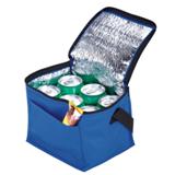 6-Can Cooler With Foil Liner & Pocket - Non-Woven/Foil Lining -