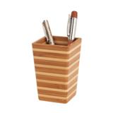 Bamboo Stripe Pen Holder - Bamboo