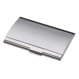 2-Tone Metal Business Card Case - Silver