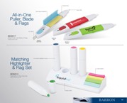 Highlighter & Flag Desk Set  - White