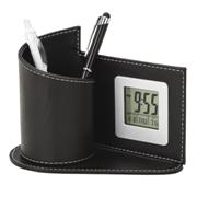 Digital Clock with Pen Holder