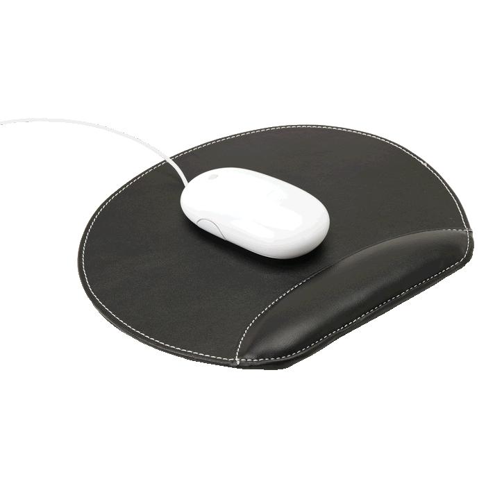 Mouse Pad with Gel Rest - Black