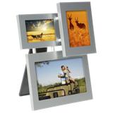 3 in 1 Aluminium Photo Frame - Silver