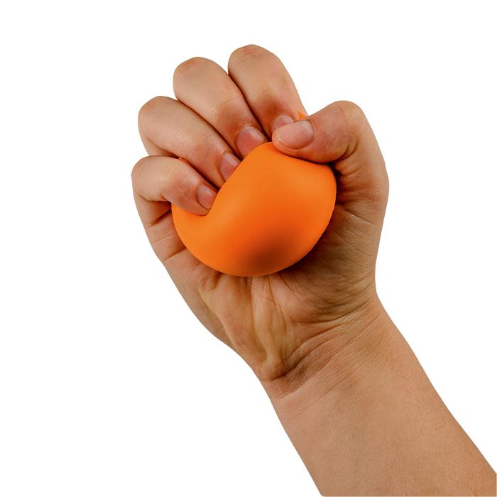 Memory Foam Stress Ball - Avail in: Orange, Red, Black or Blue